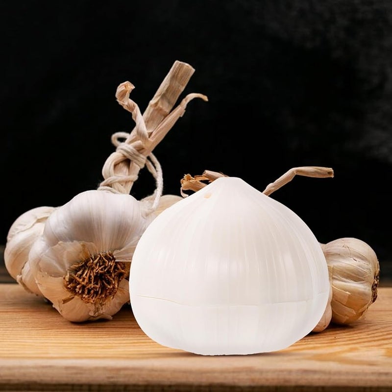 White Plastic Manual Garlic Press Squeezer for Home Cooking and Seasoning - Image 5